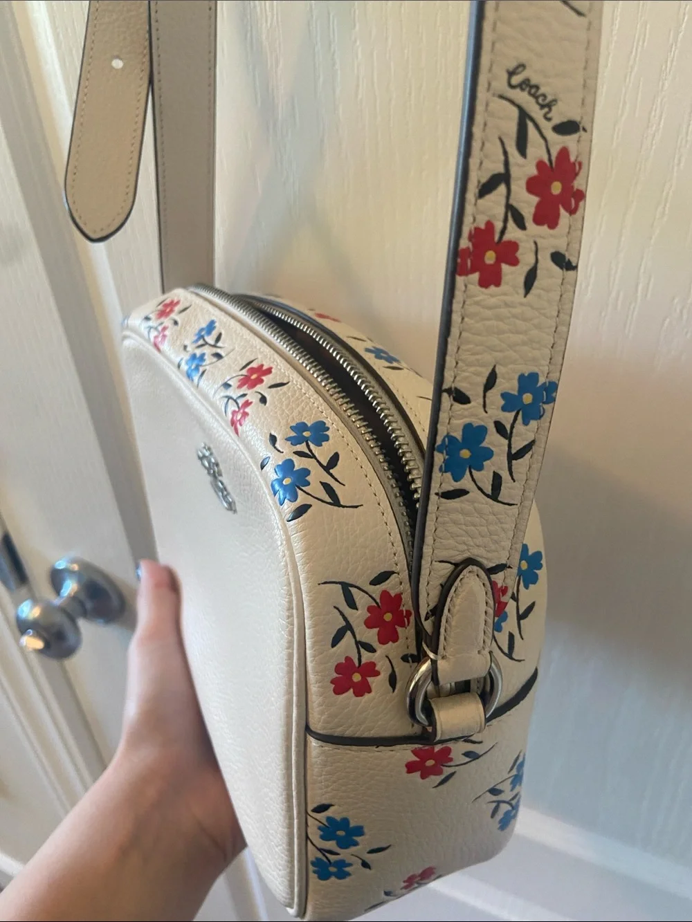 Floral Coach Crossbody Bag